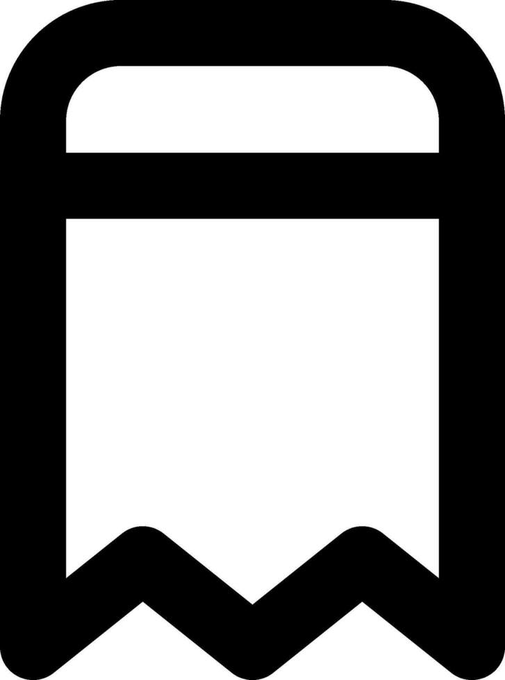 A black and white icon of a book vector