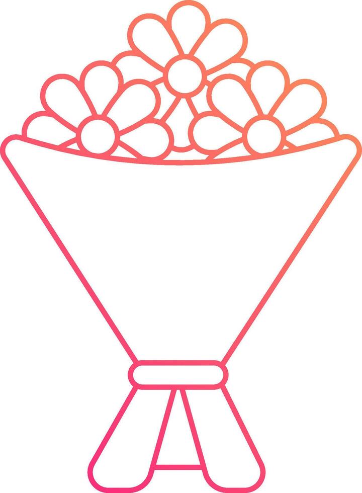 A bouquet of flowers in a vase vector