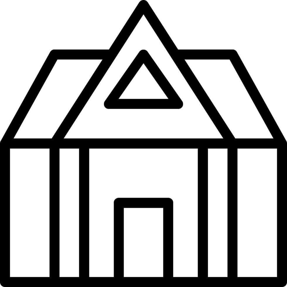 A black and white house icon vector
