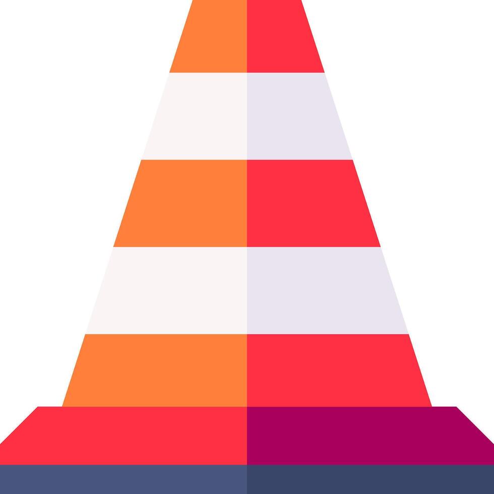 Traffic cone icon vector