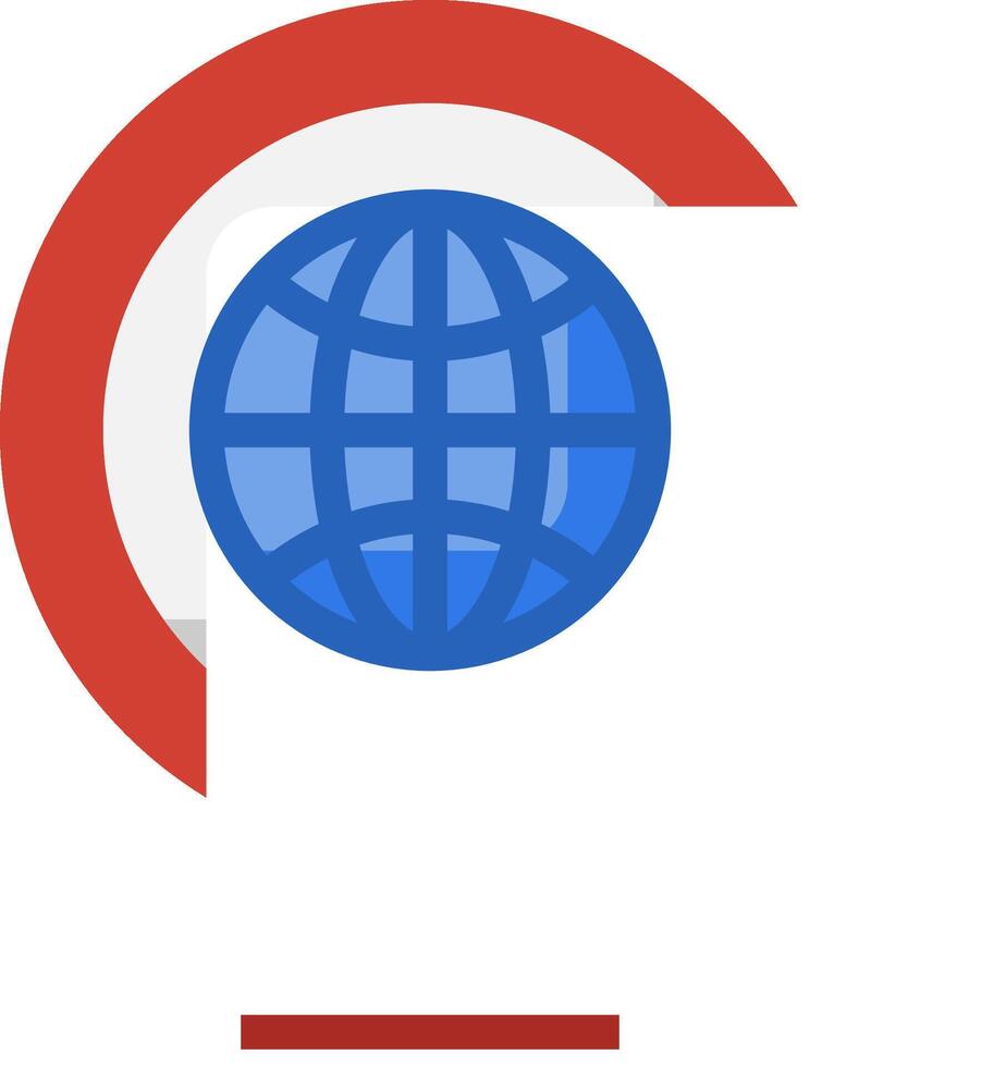 Google drive logo with a globe in the center vector