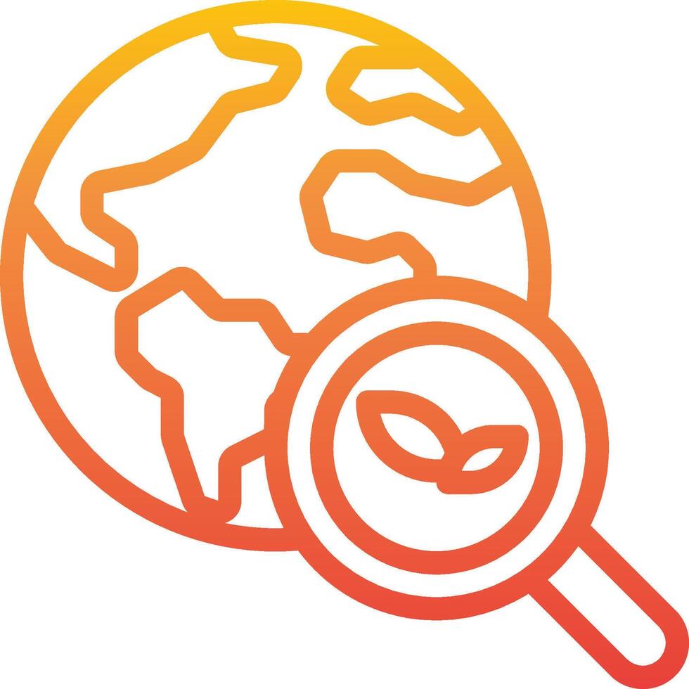 Magnifying glass icon vector