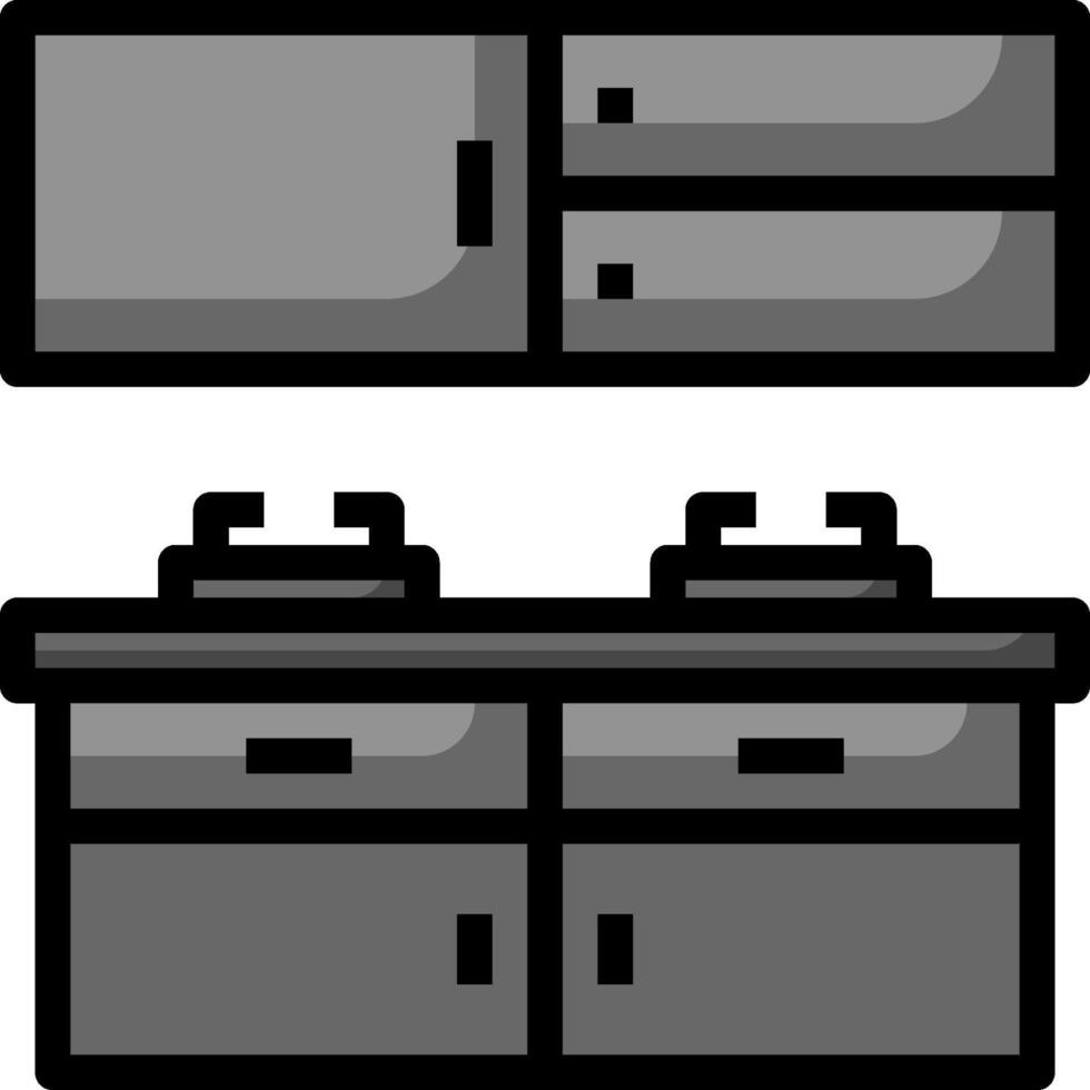 Kitchen cabinet icon illustration vector