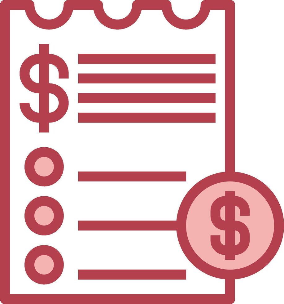 A check with dollar sign and a dollar coin icon vector