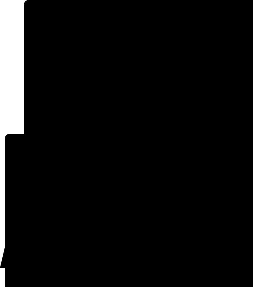 A black and white logo of a person vector