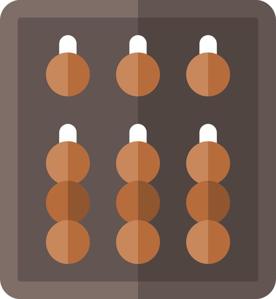 An abacus with a number of balls in it vector