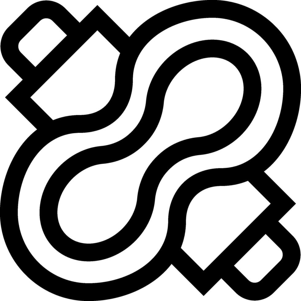 A black and white image of a symbol with a snake vector
