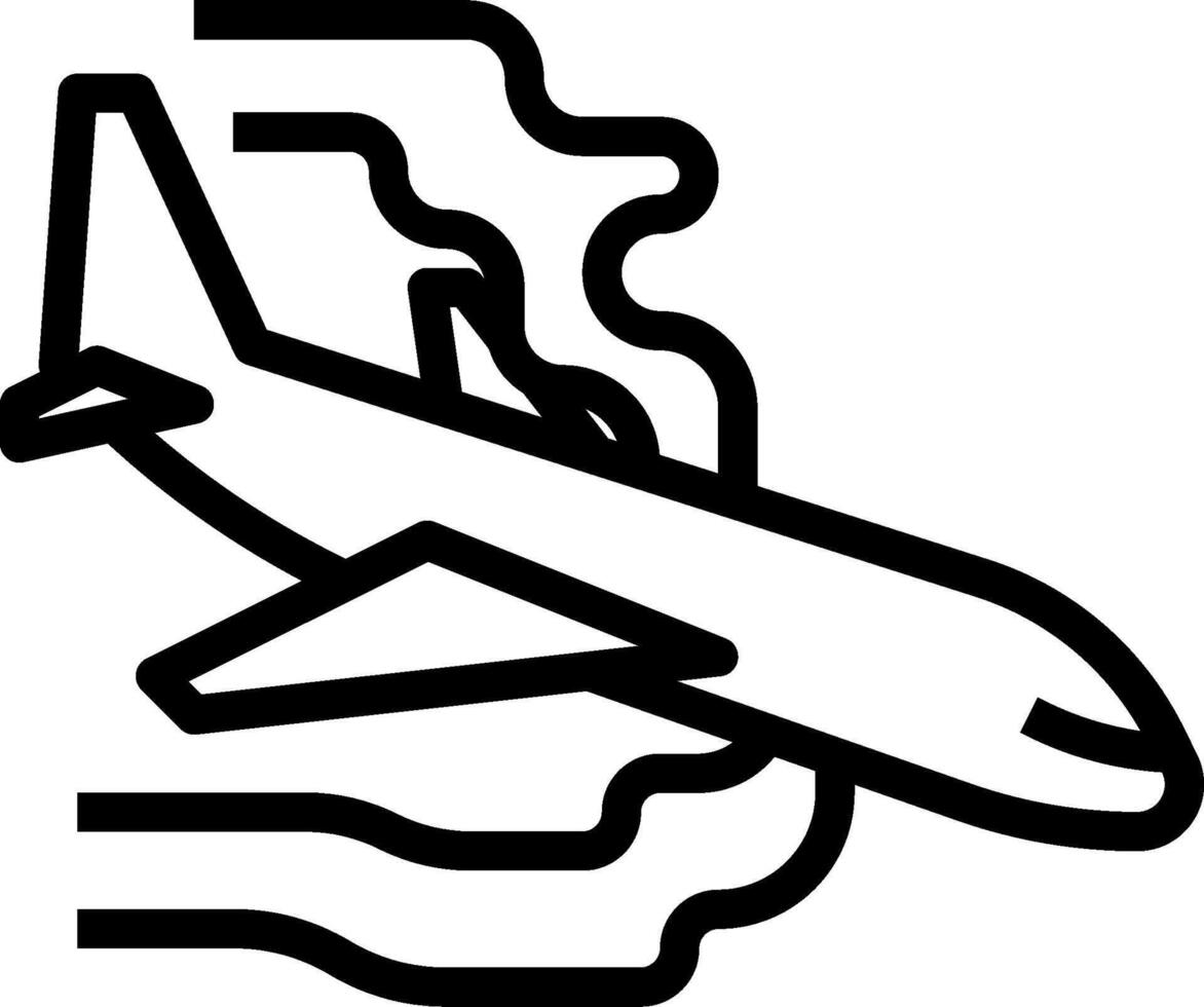 Airplane illustration design vector