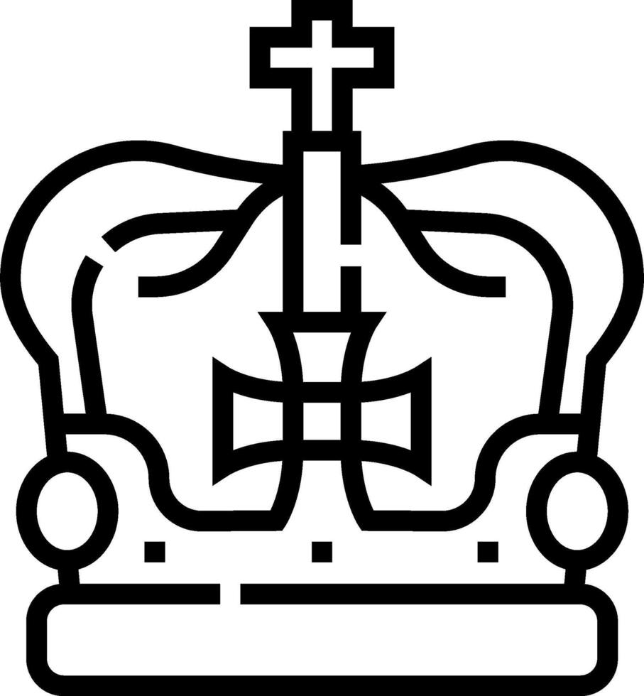 A crown icon on a white background vector
