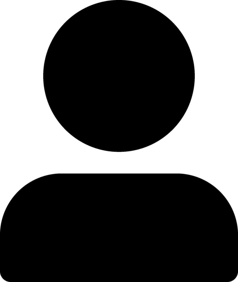 A black and white silhouette of a person vector