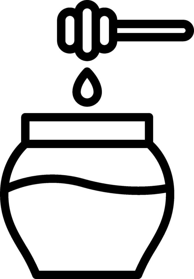 Honey jar icon vector