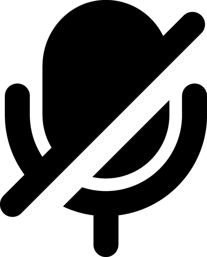 No microphone icon vector