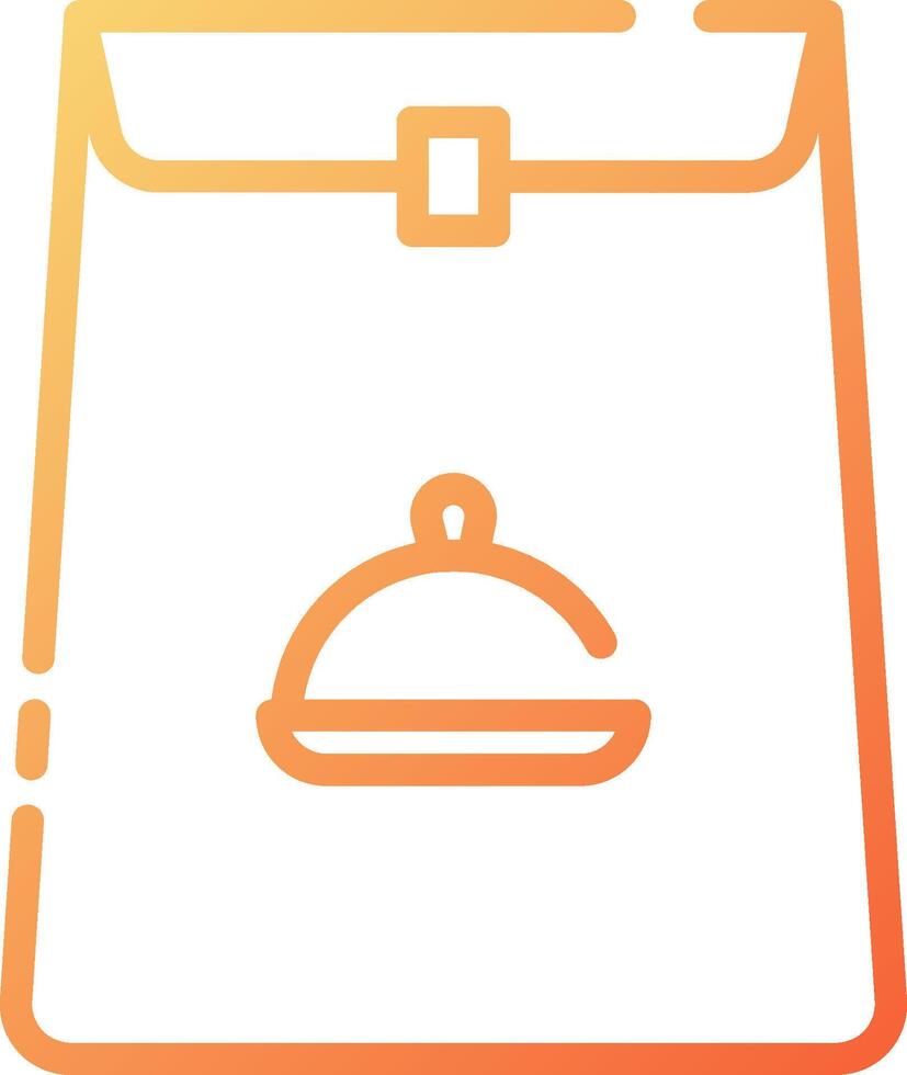 A food bag with a lid on it vector