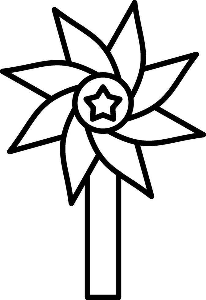 Pinwheel coloring pages vector