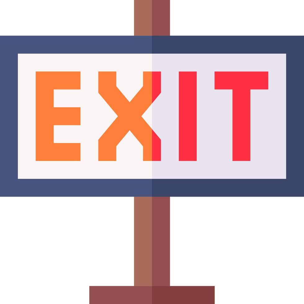 Exit illustration design vector
