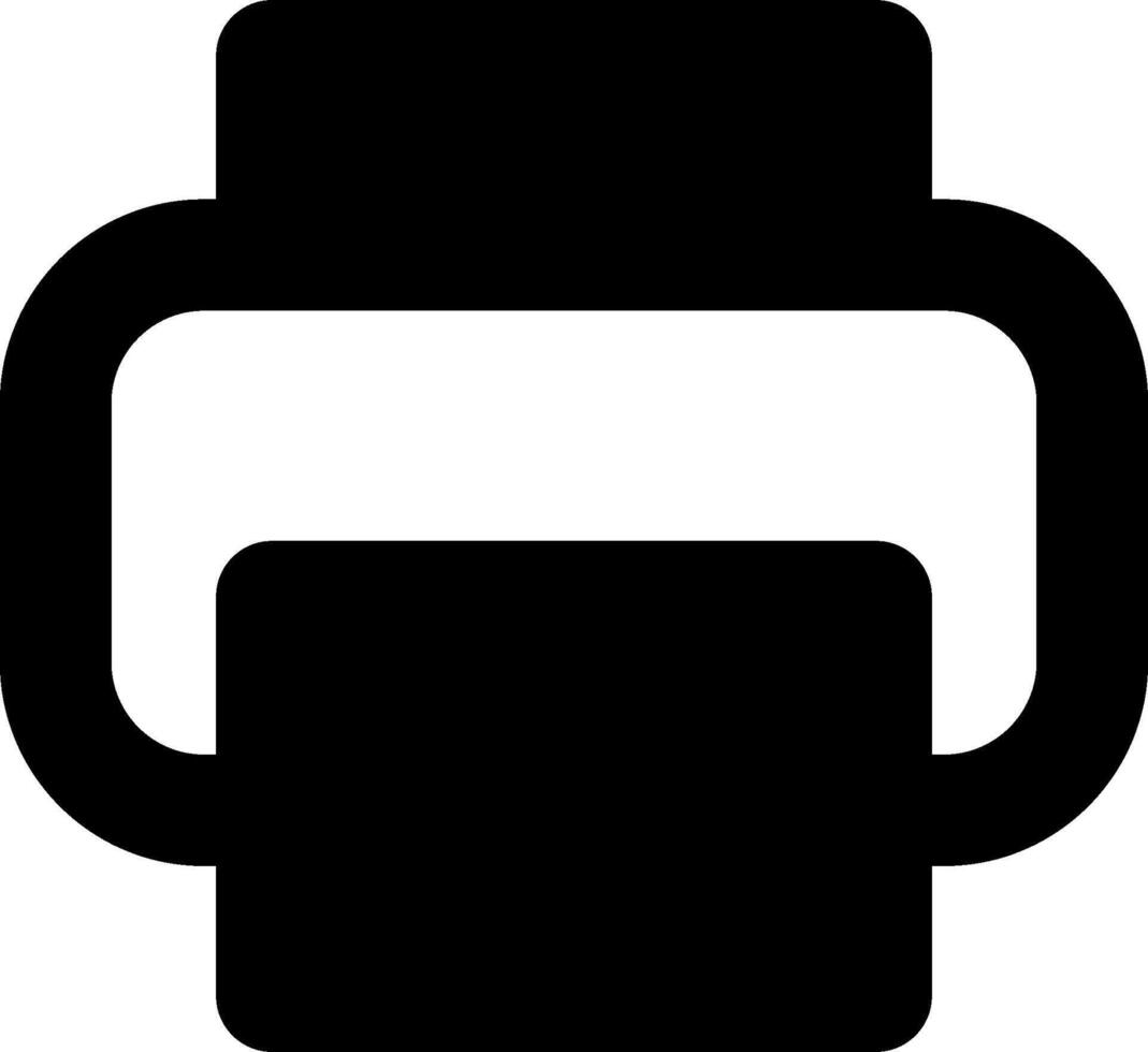 A black and white icon of a watch vector