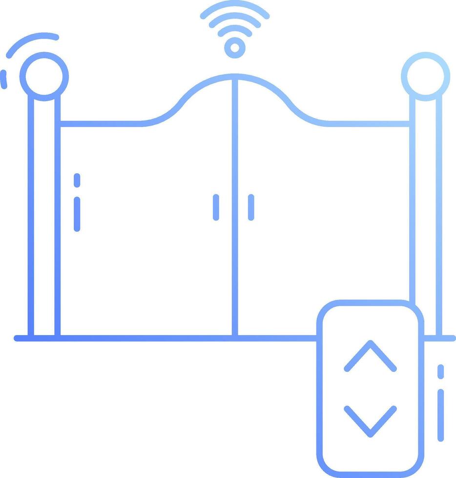 A remote control is shown next to a gate vector