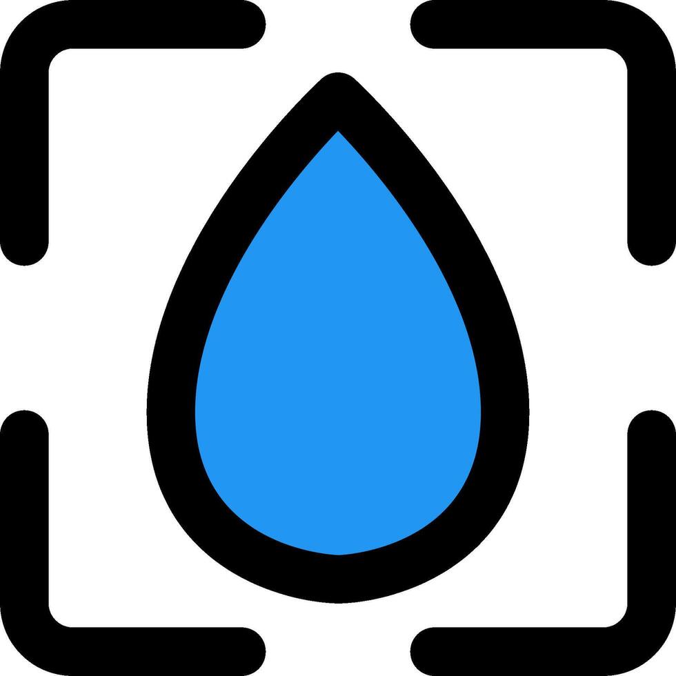Water drop icon vector