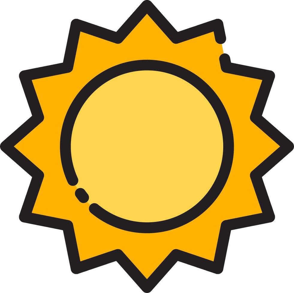 Sun icon illustration vector