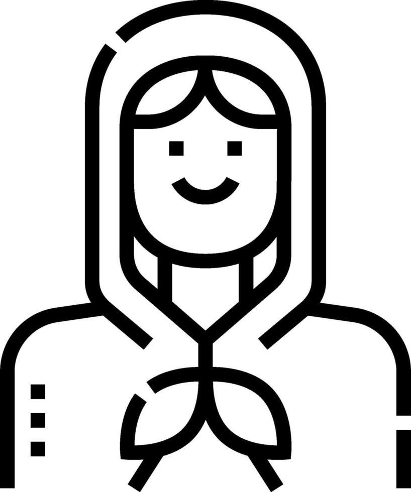 A woman in a hoodie with a heart on her chest vector