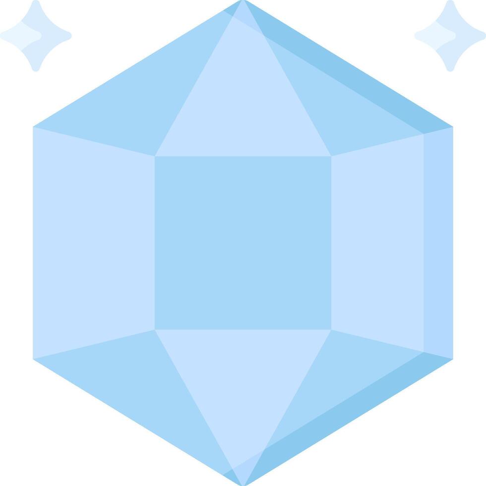 A blue diamond with a star on top vector