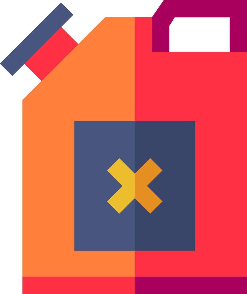 A gas can with an x on it vector