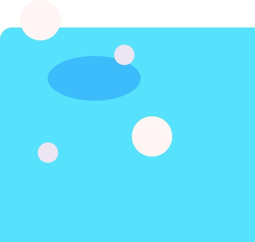 A blue background with white bubbles and a blue object vector