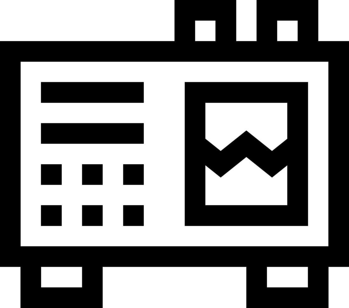 A black and white image of a computer vector