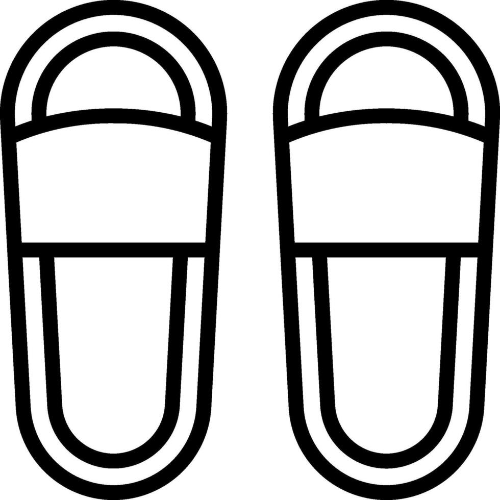 Two slippers on a white background vector