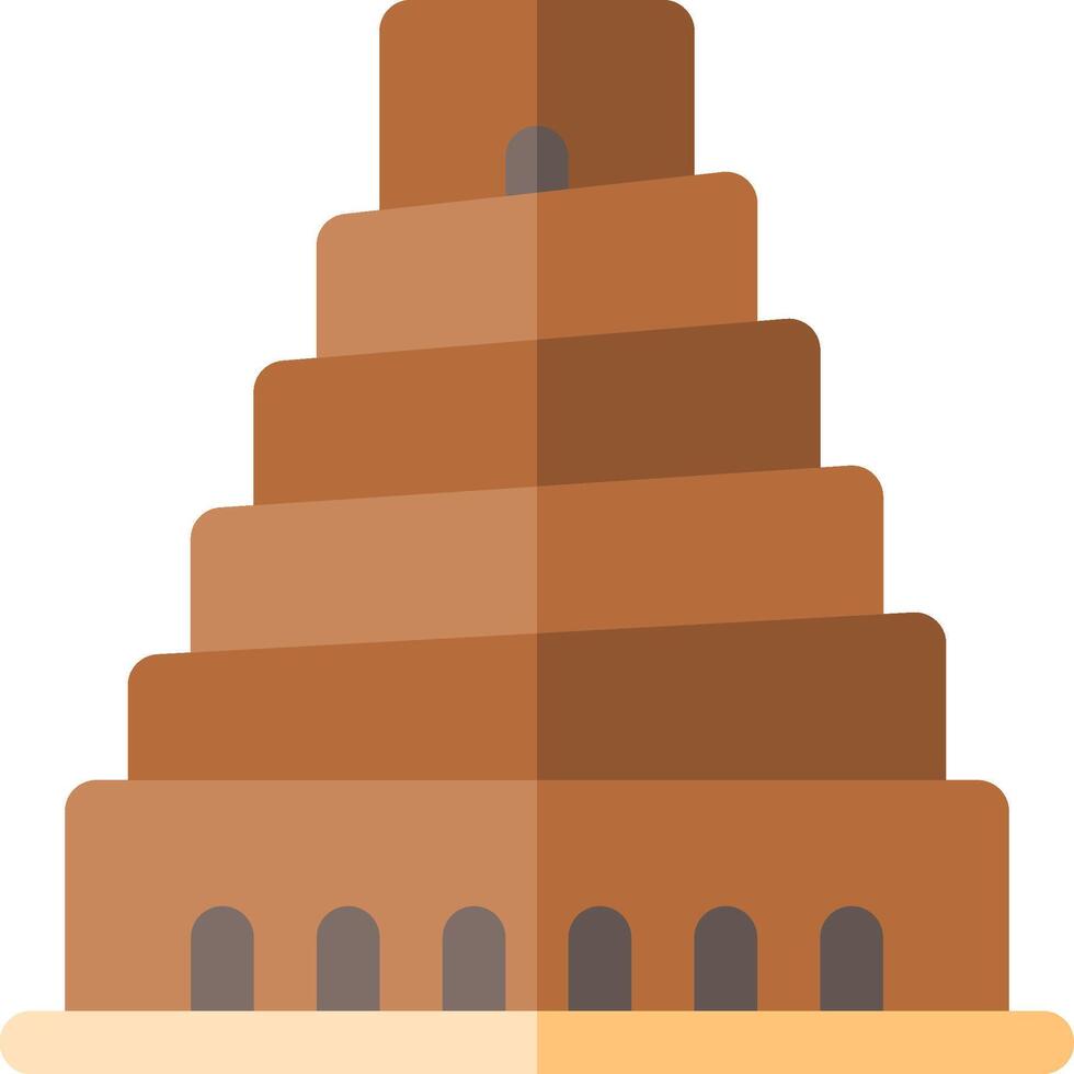 A tower of bricks with a large dome on top vector