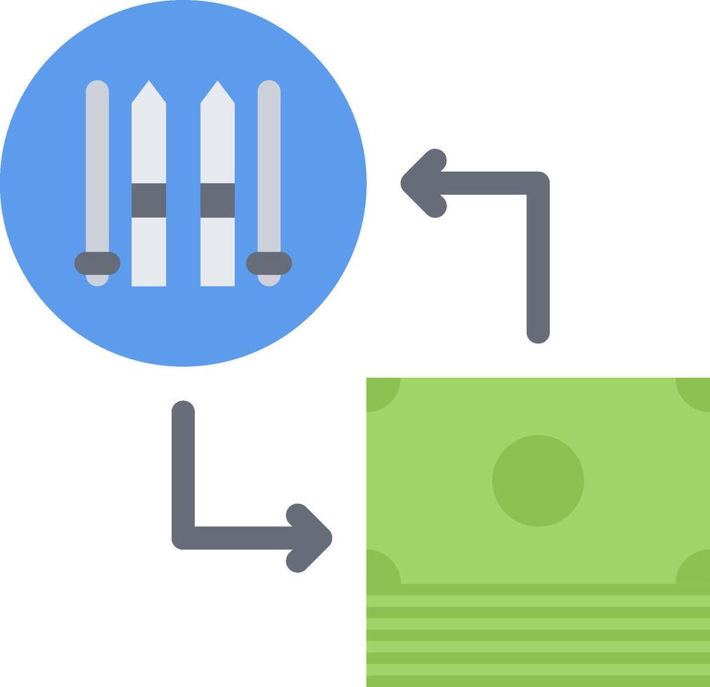 A diagram of a money transfer and a money transfer vector