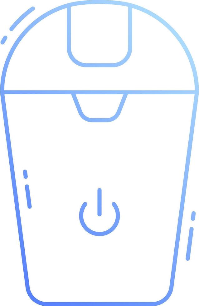 A blue icon of a coffee maker vector