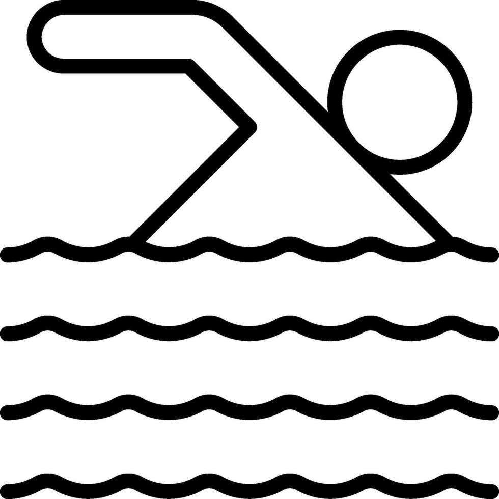 Swimming illustration design vector