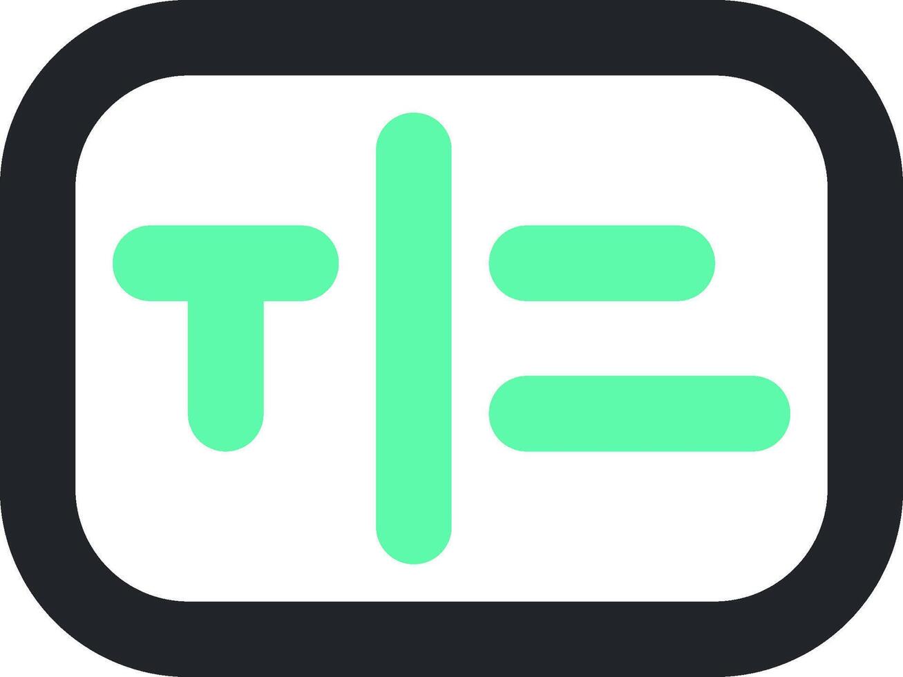 The t app icon vector