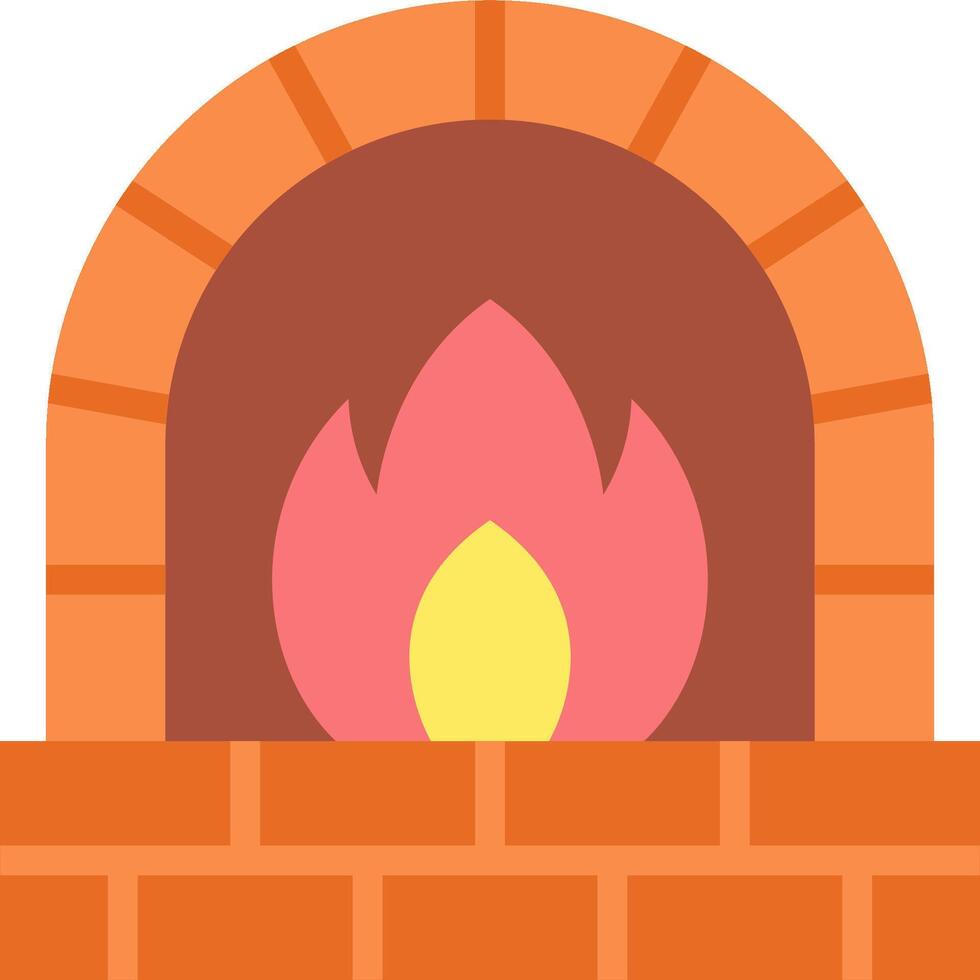 Fireplace illustration design vector