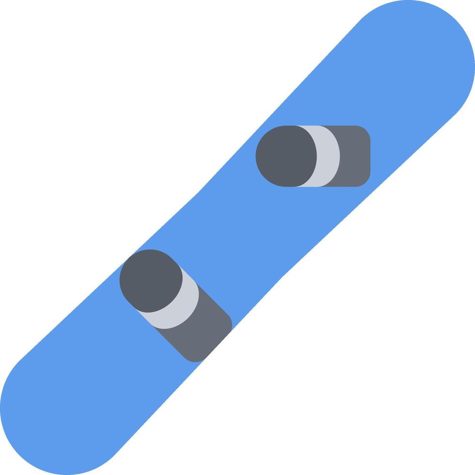 A snowboard is shown with two people on it vector