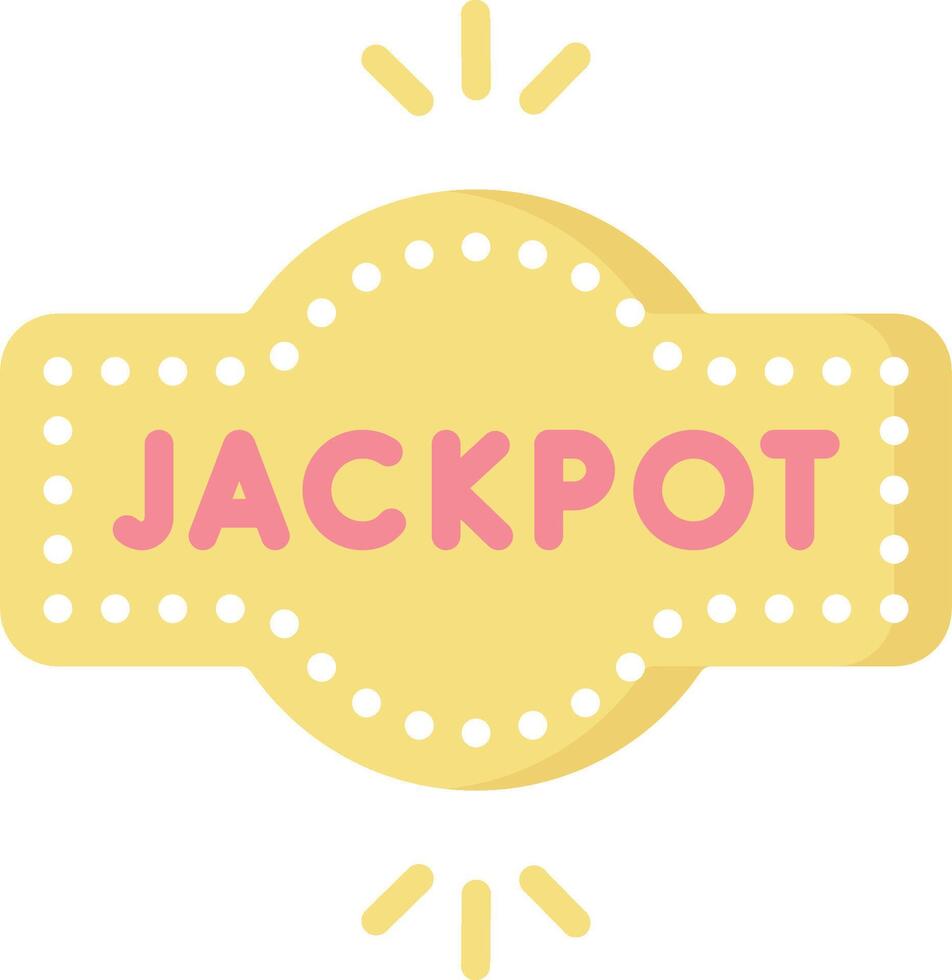 Jackpot logo with a yellow background vector