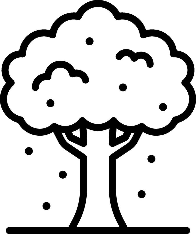 Winter tree coloring pages vector
