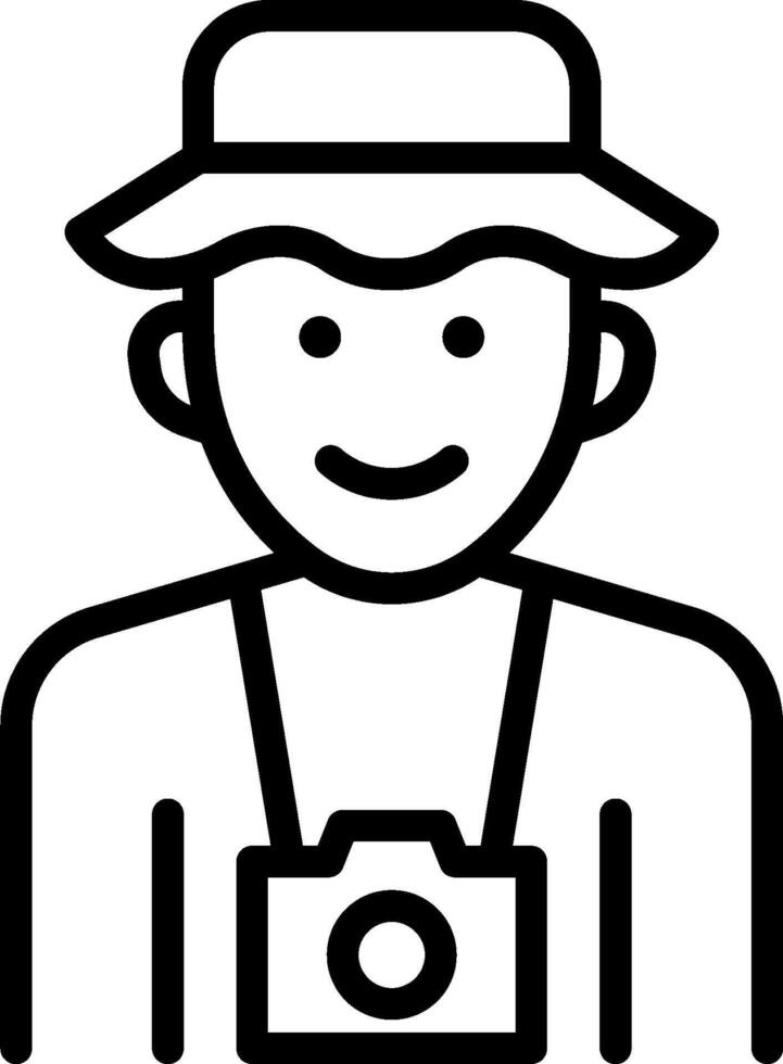 A man with a camera icon vector