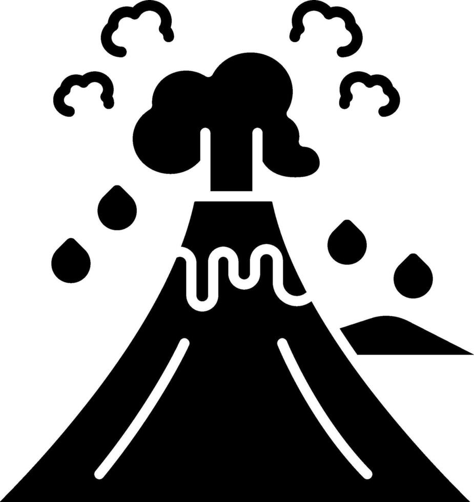 Volcano illustration design vector