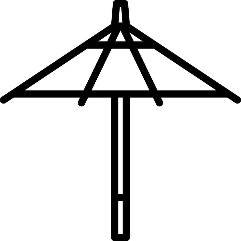 An umbrella icon on a white background vector