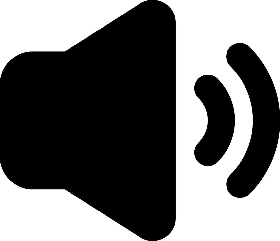 An icon of a speaker with sound waves vector