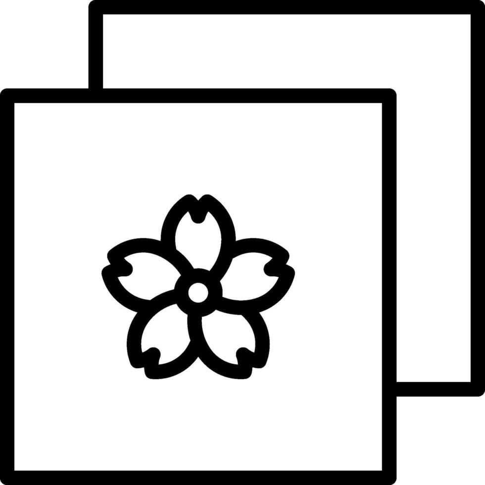 A flower icon on a white background vector