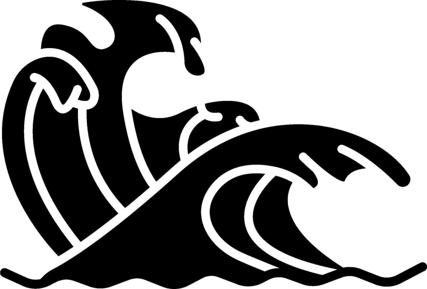 A black and white illustration of a wave vector