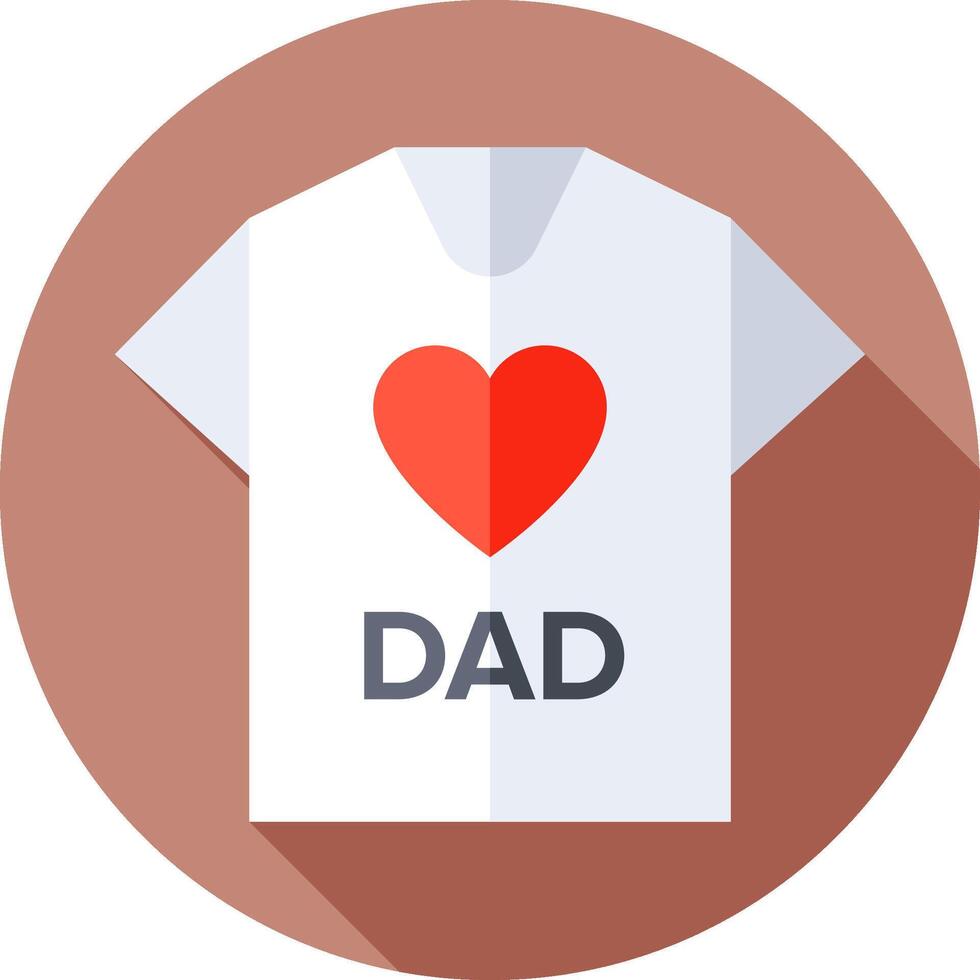 A t - shirt with the word dad on it vector