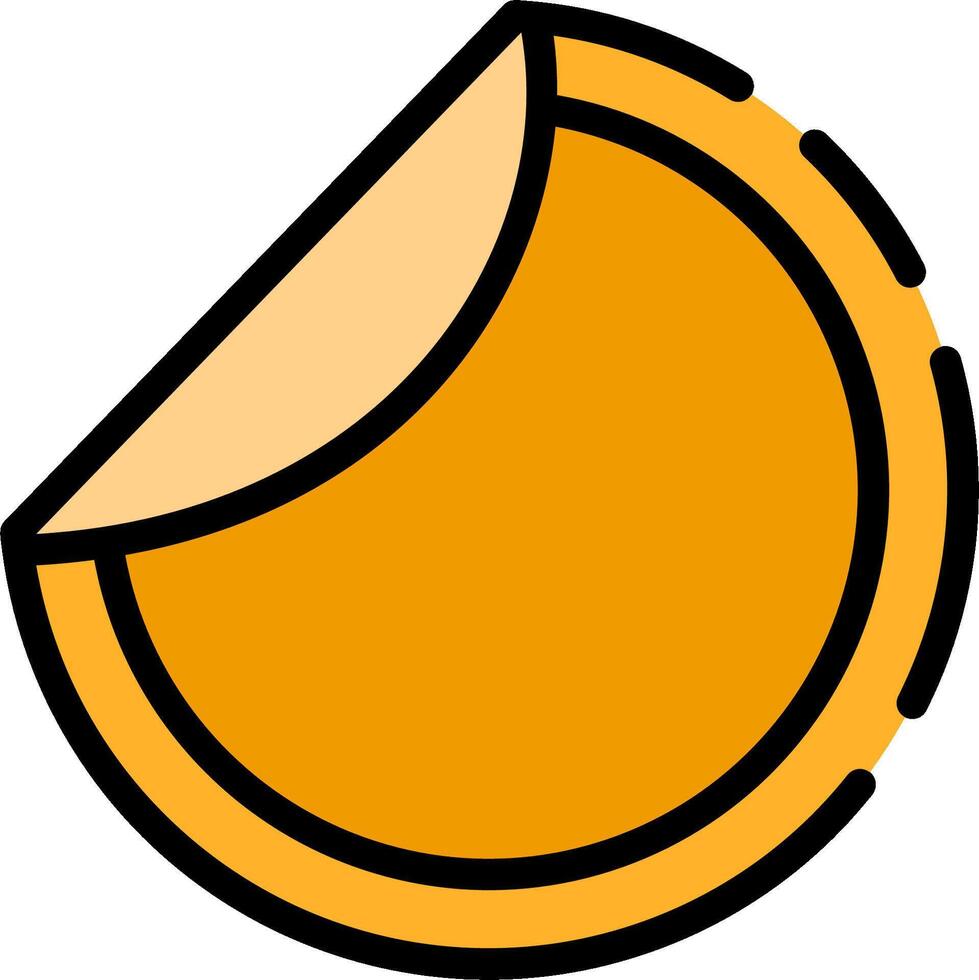 Orange slice icon illustration vector