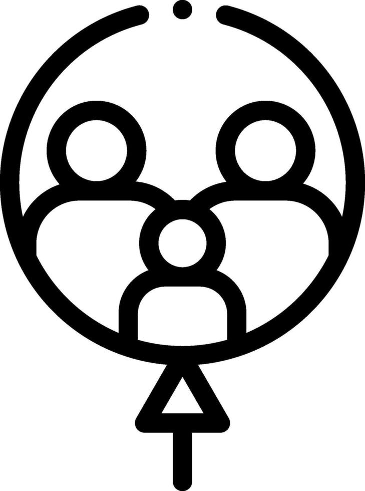A black and white image of a circle with people in it vector