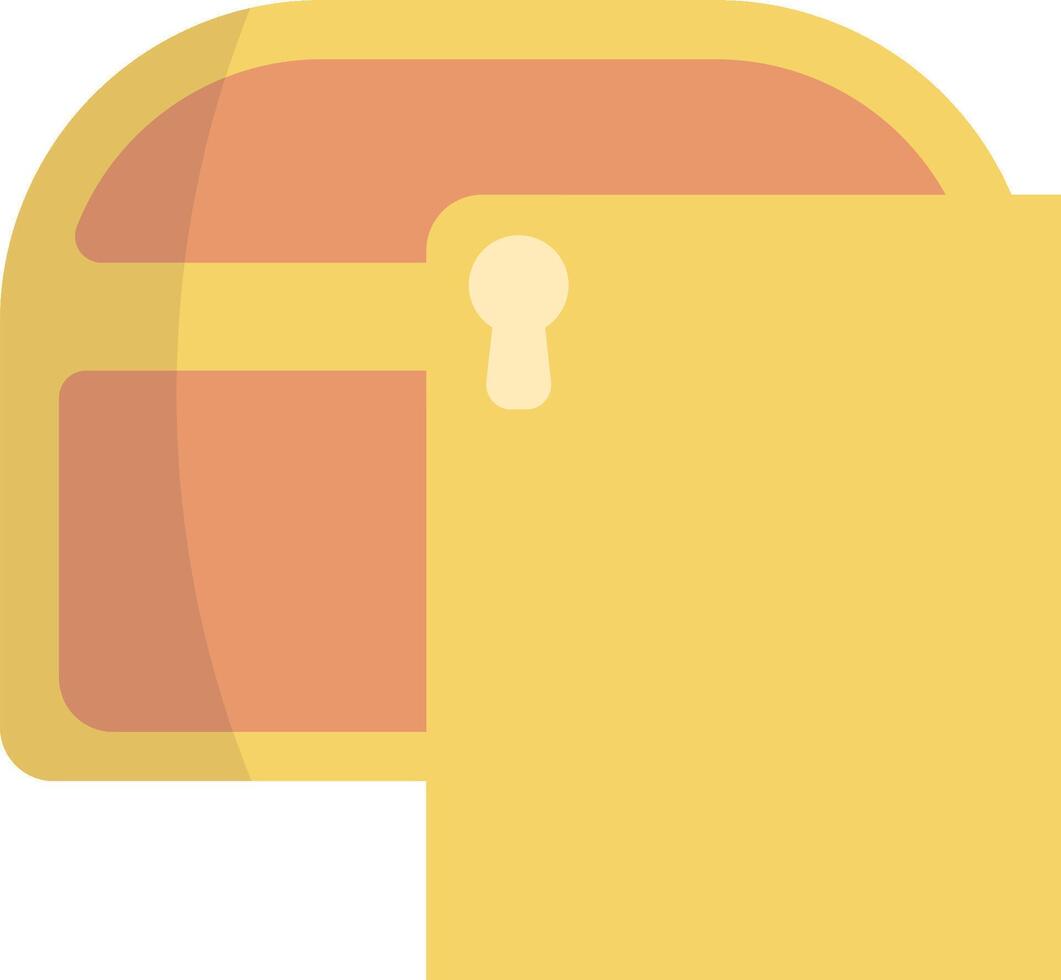 A yellow wallet with a key in it vector