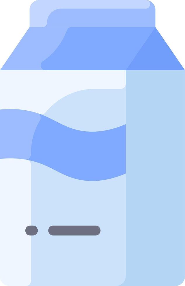 A milk carton with a blue lid vector