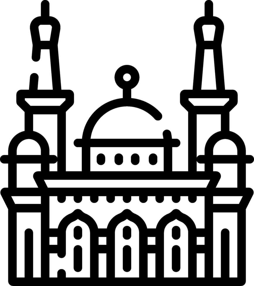 Mosque icon illustration vector